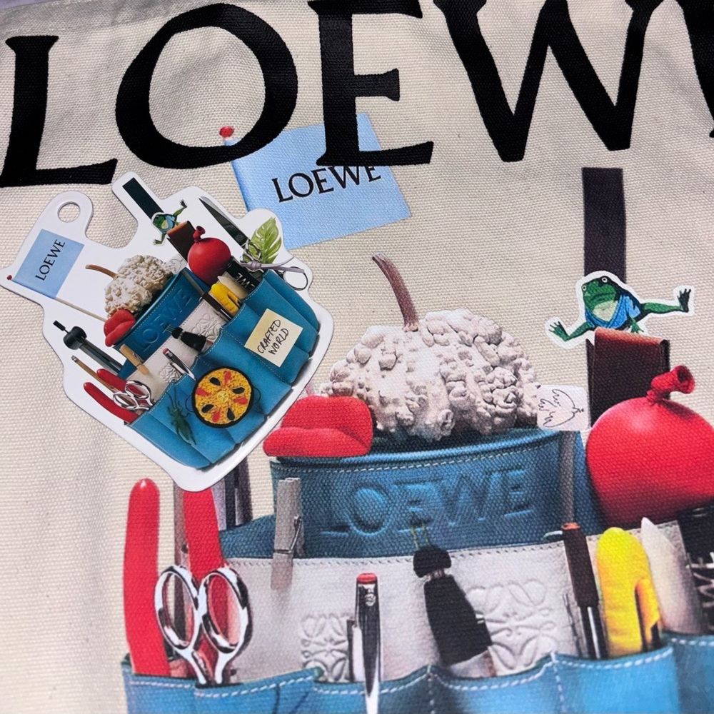 Beige Artist Canvas Tote BN Loewe GWP Novelty - Picture 4 of 12